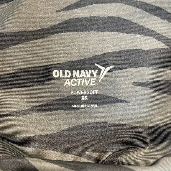 Old Navy High Rise PowerSoft Leggings XS Animal Print Stretch Activewear - Picture 3 of 7